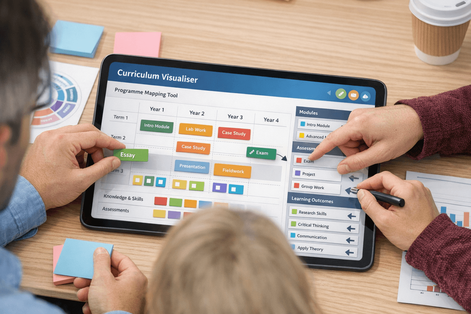 Collaborative planning with curriculum visualiser