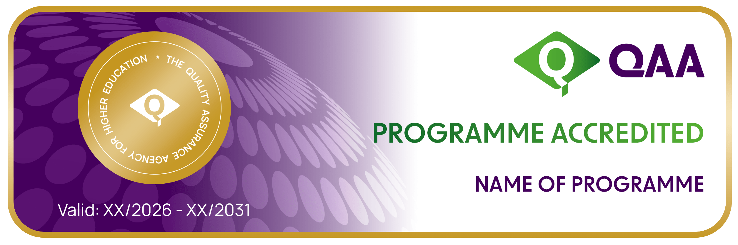 Programme accreditation badge