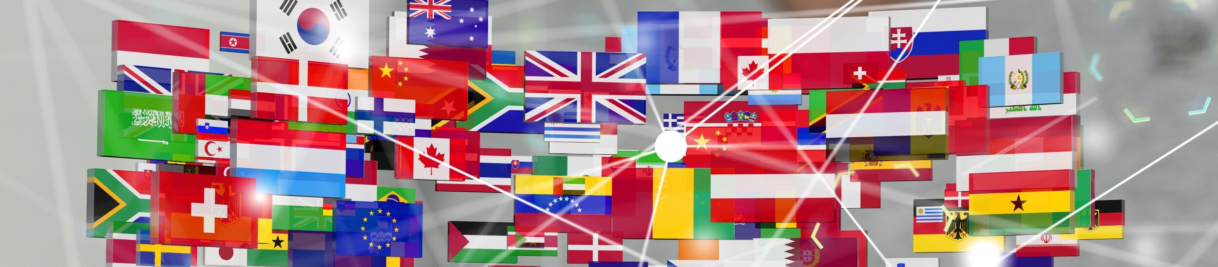 Collage of country flags