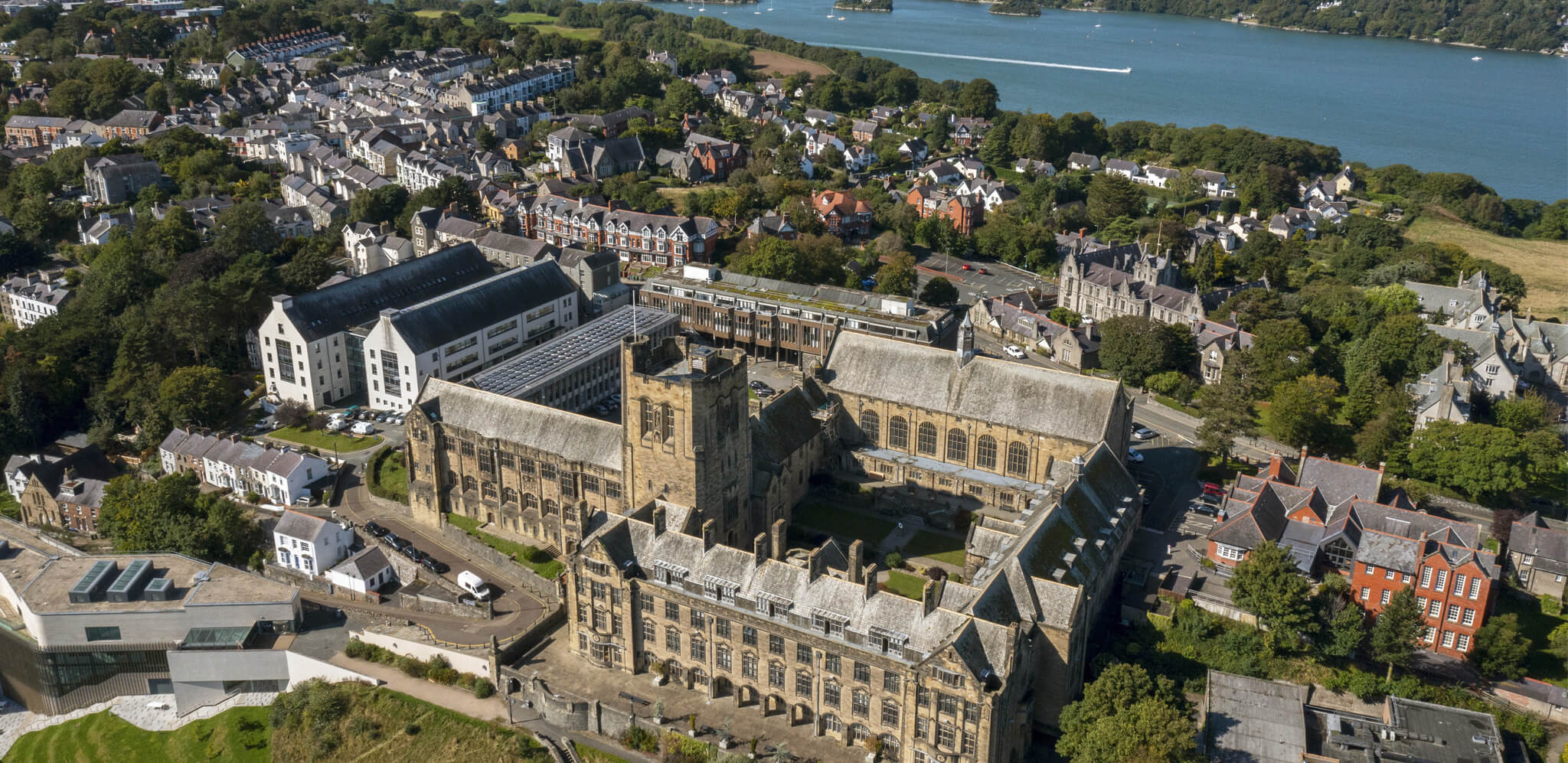 Bangor exterior aerial view