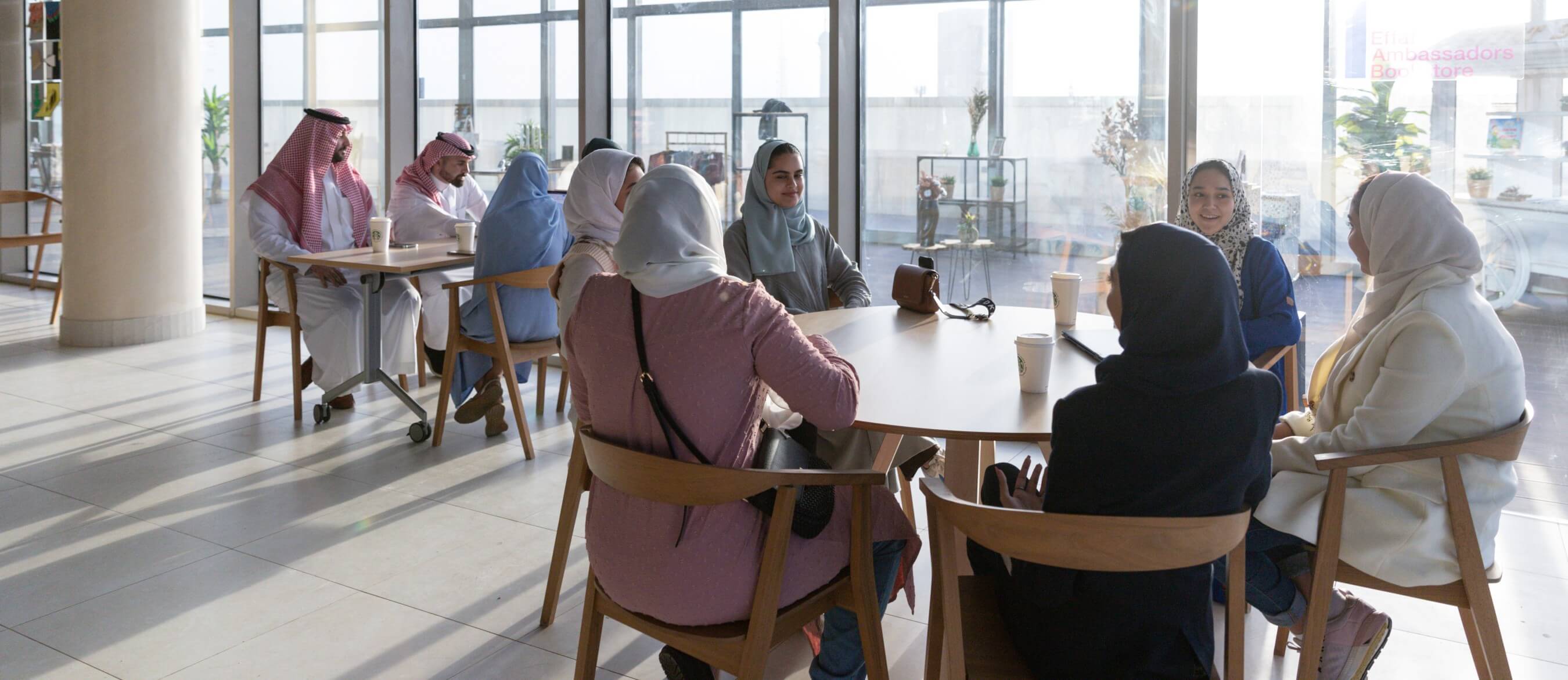 Students at Effat University