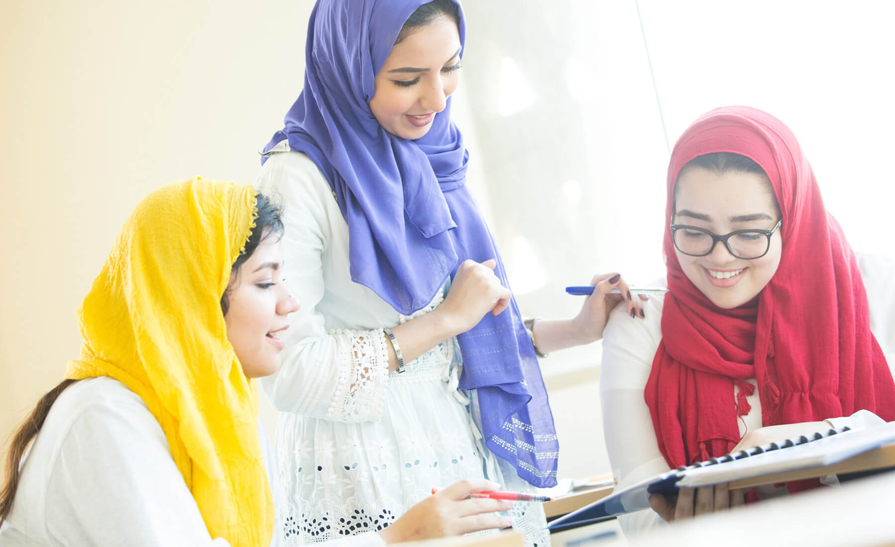 A group of female students at Effat University