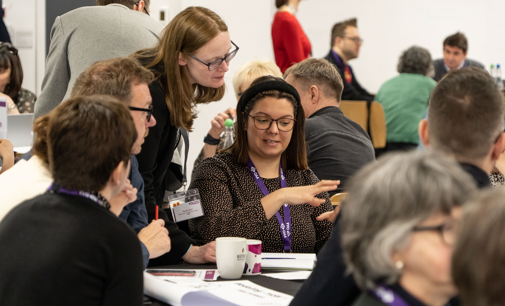 Member benefits Group discussion at a QAA event