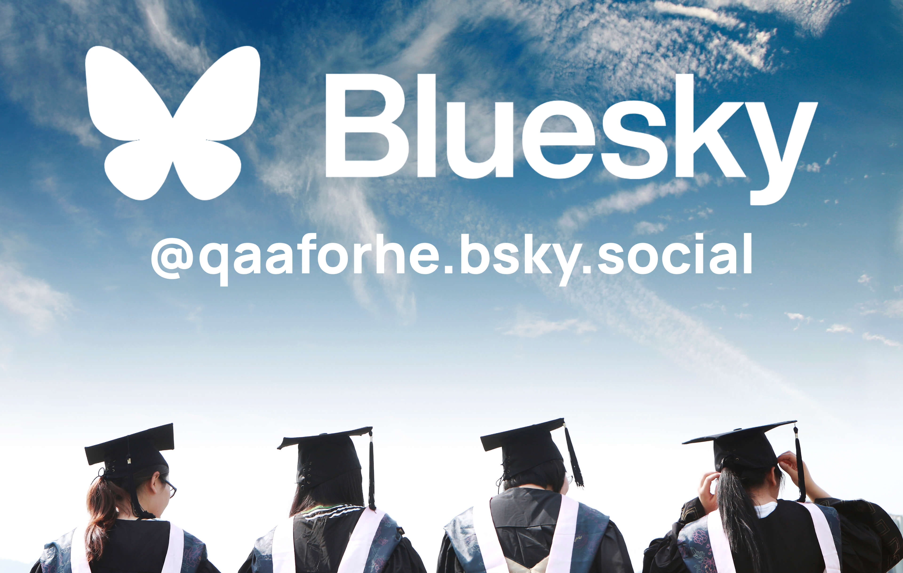 Bluesky social handle and students