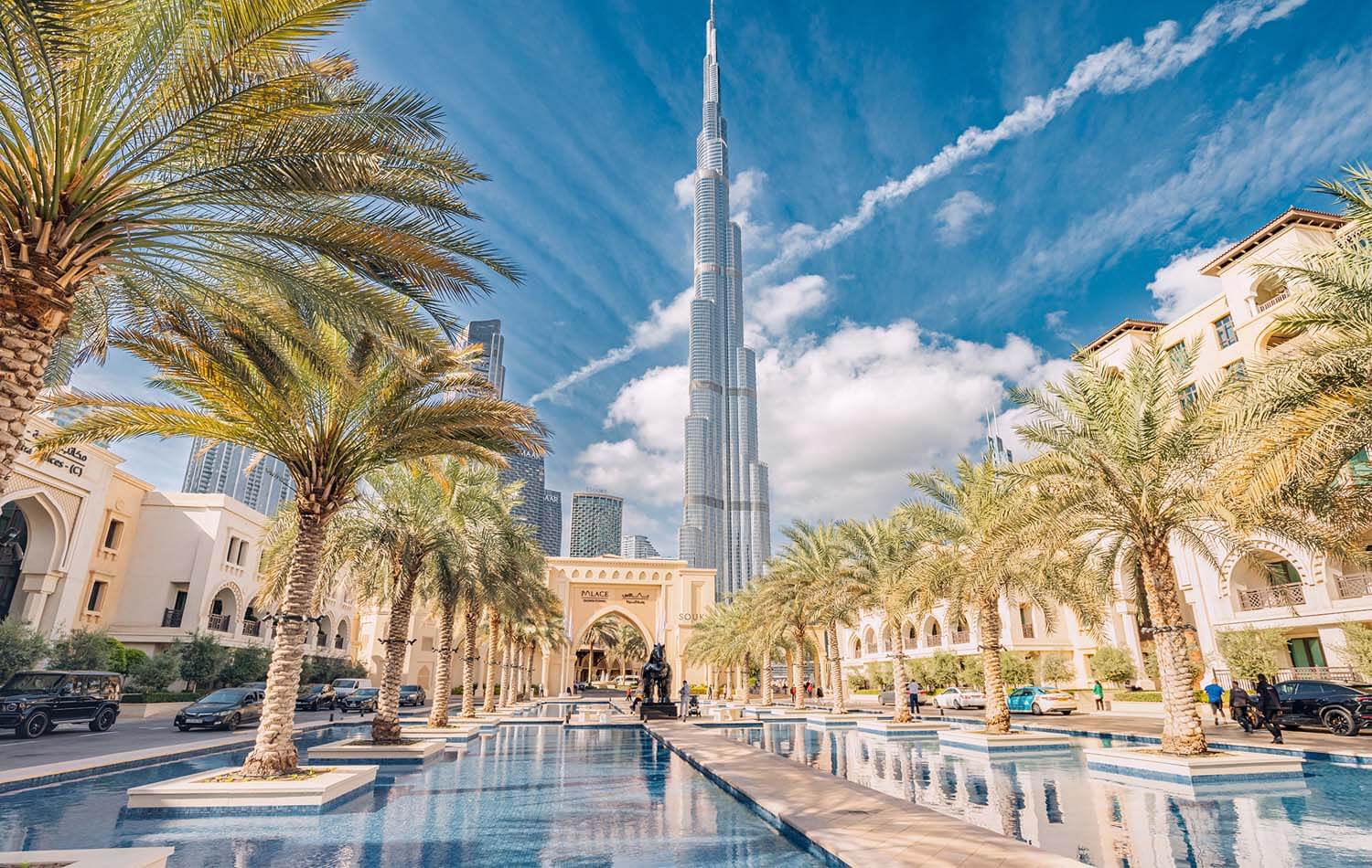 Image showing Dubai skyline with Burj Khalifa tower