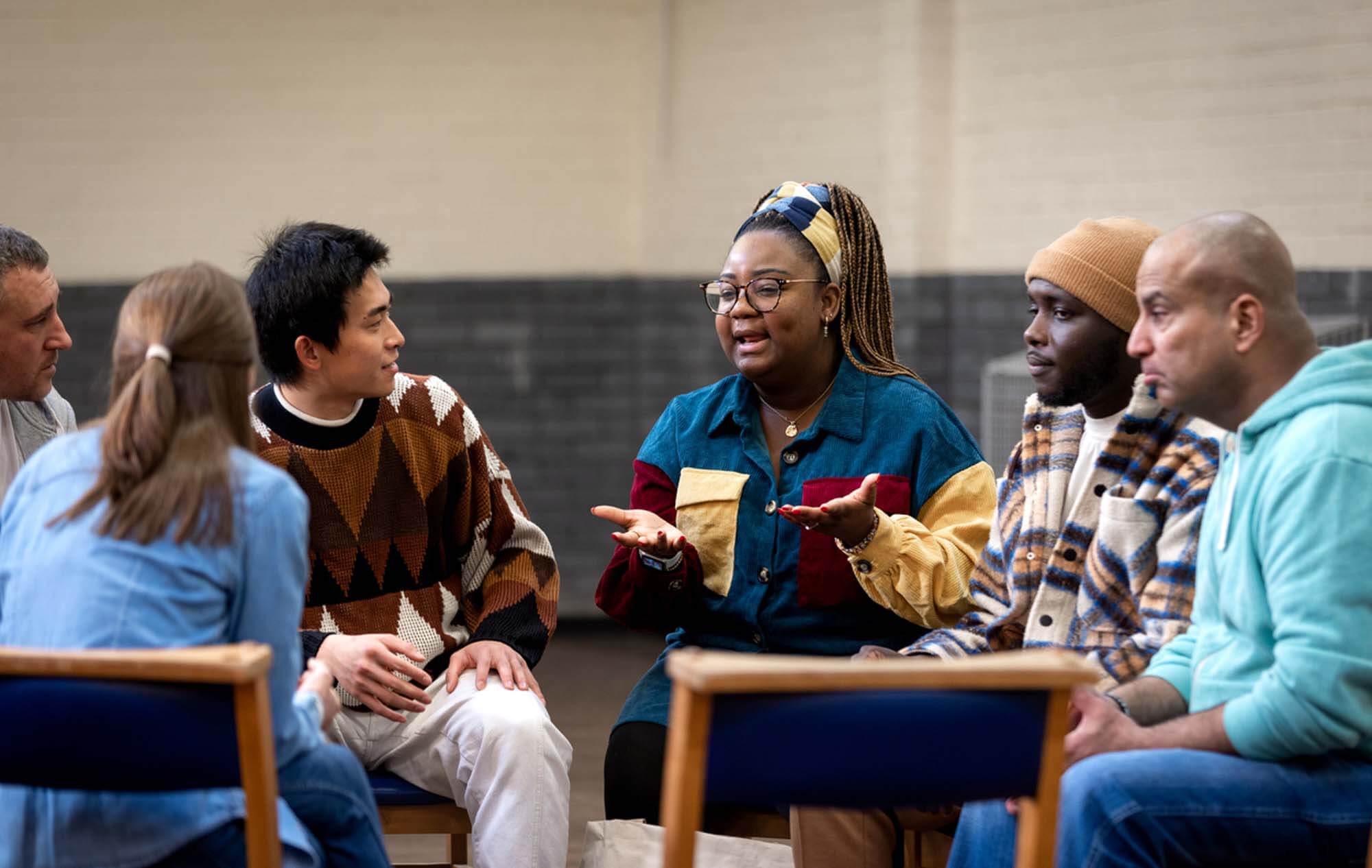 Explaining To the Group in Community Centre